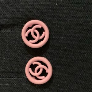 Sold!! Authentic Chanel pink stud earrings! NEW!